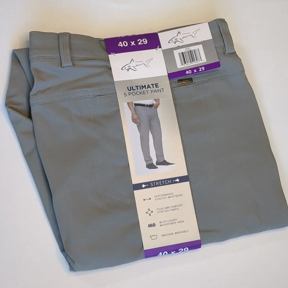 Greg Norman 5 Picket ML 75 Pants Sz 40 X 29